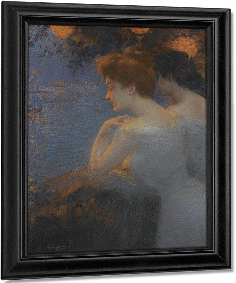 Fete Venitienne By Enjolras Delphin Fine Art Print