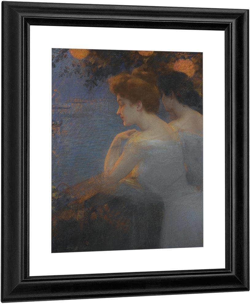 Fete Venitienne By Enjolras Delphin Fine Art Print