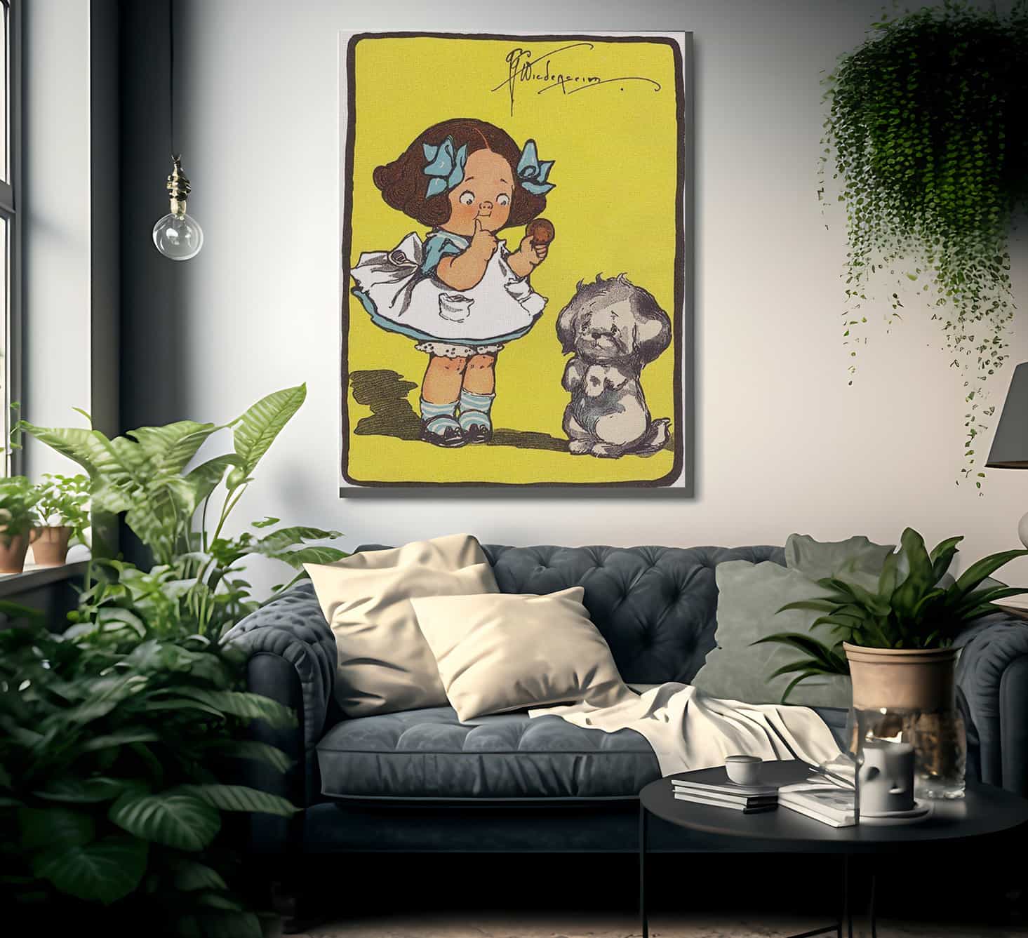 Fido By Grace G Drayton Fine Art Print