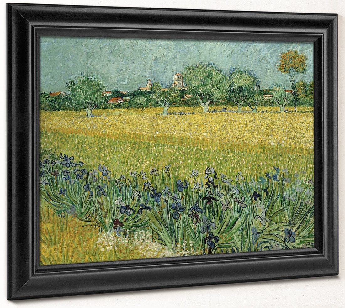 Field With Flowers Near Arles By Vincent Van Gogh Fine Art Print