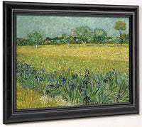 Field With Flowers Near Arles By Vincent Van Gogh Fine Art Print