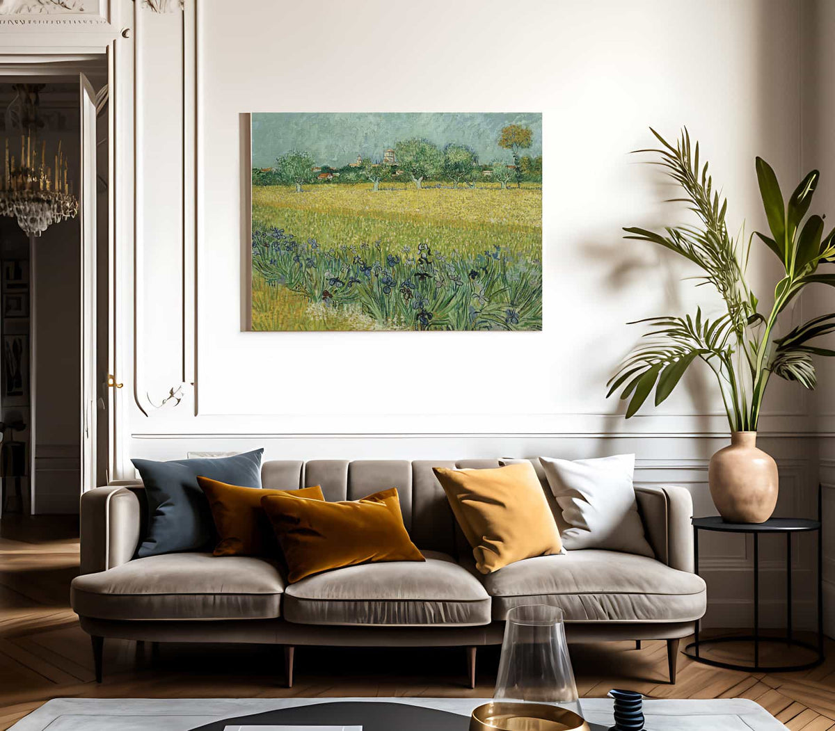 Field With Flowers Near Arles By Vincent Van Gogh Fine Art Print