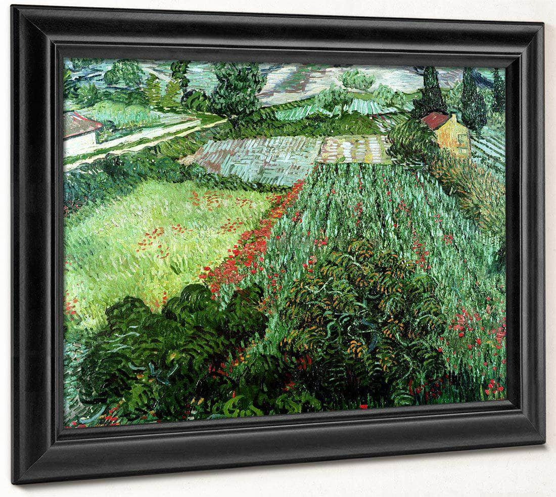 Field With Poppies By Vincent Van Gogh Fine Art Print