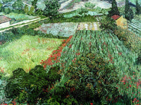 Field With Poppies By Vincent Van Gogh Fine Art Print
