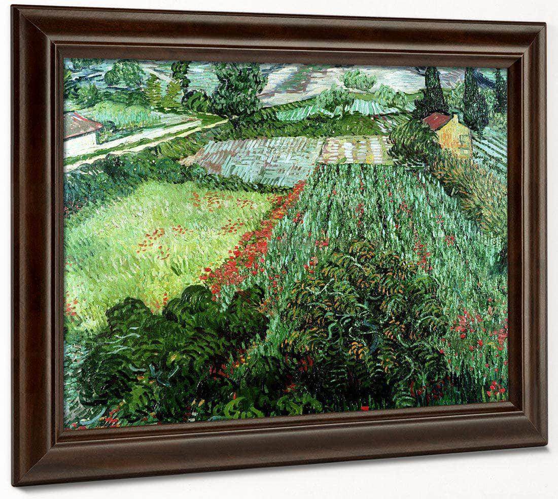 Field With Poppies By Vincent Van Gogh Fine Art Print