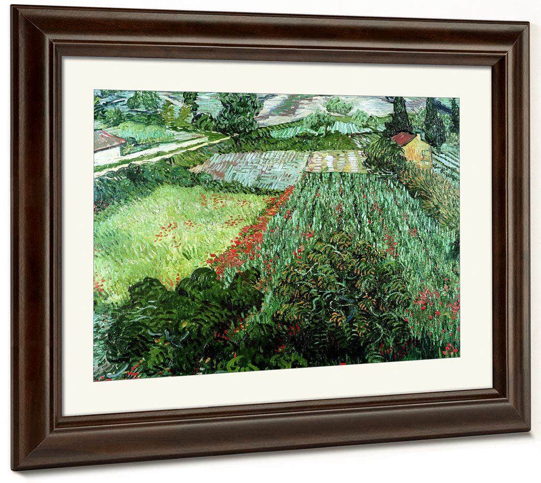 Field With Poppies By Vincent Van Gogh Fine Art Print