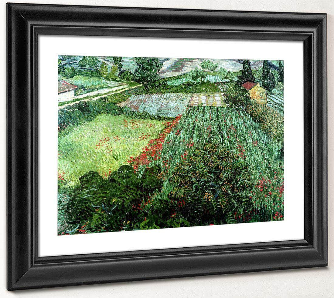 Field With Poppies By Vincent Van Gogh Fine Art Print