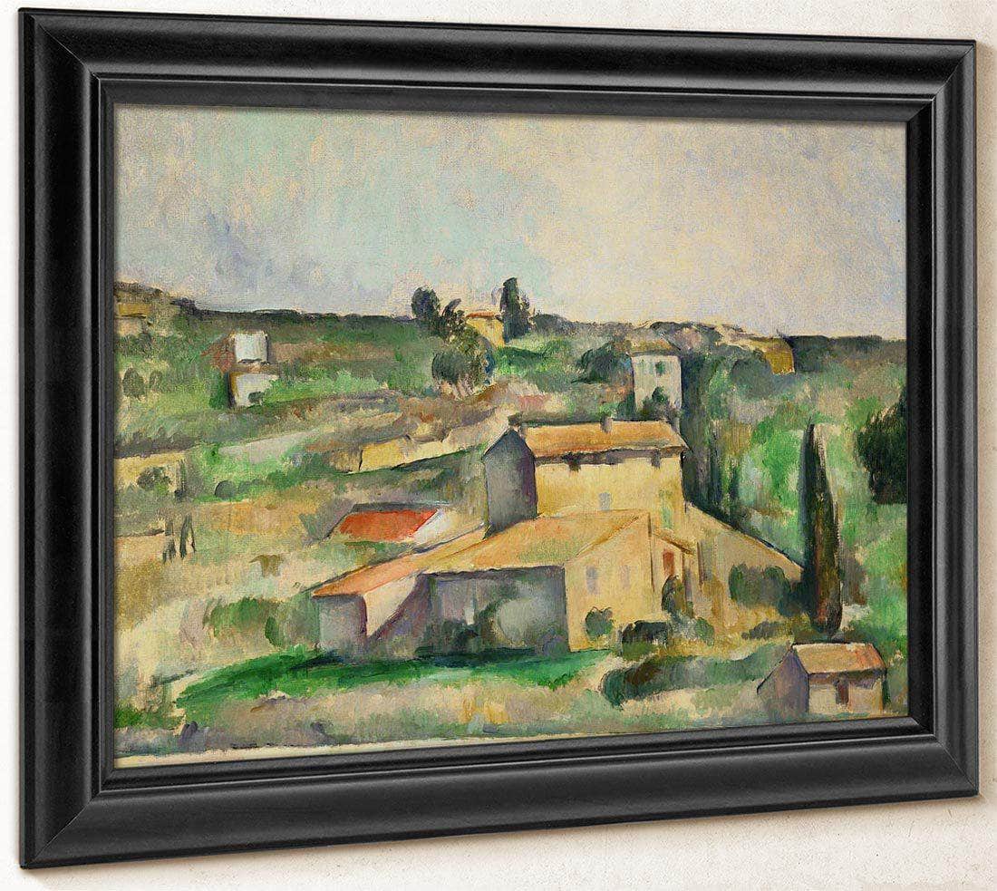 Fields At Bellevue By Cezanne Paul Fine Art Print