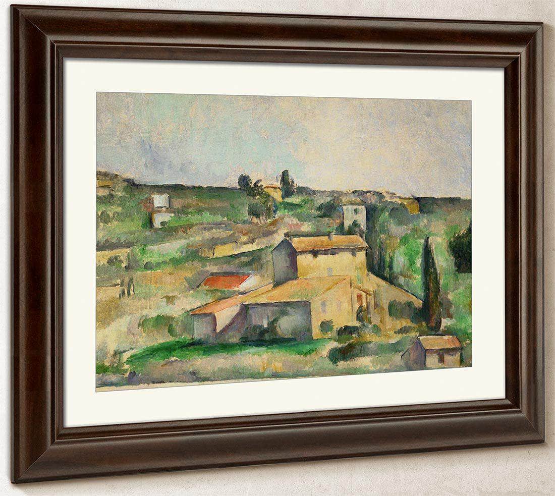 Fields At Bellevue By Cezanne Paul Fine Art Print