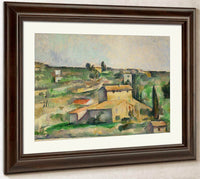 Fields At Bellevue By Cezanne Paul Fine Art Print