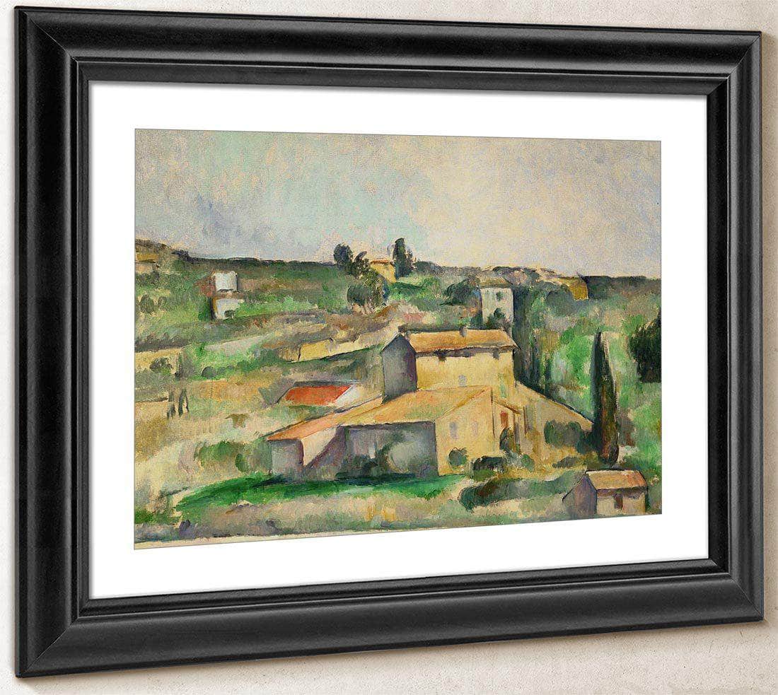 Fields At Bellevue By Cezanne Paul Fine Art Print