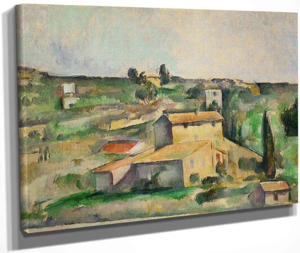 Fields At Bellevue By Cezanne Paul Fine Art Print