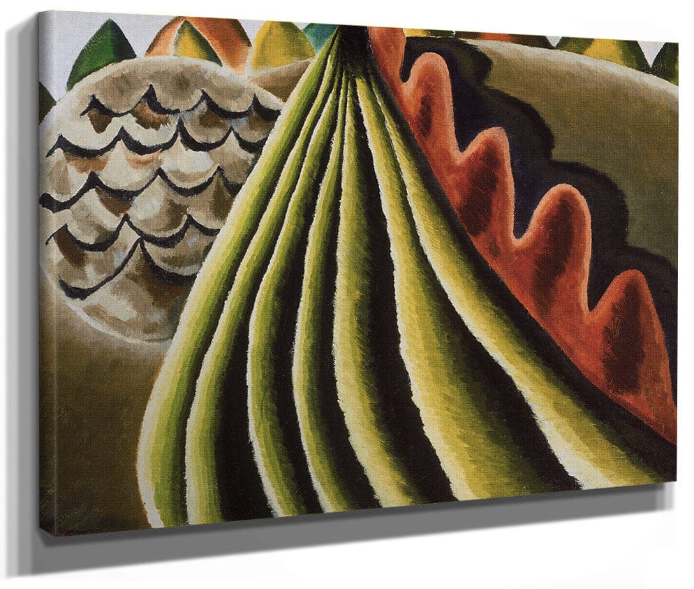 Fields Of Grain As Seen From Train By Arthur Dove Fine Art Print