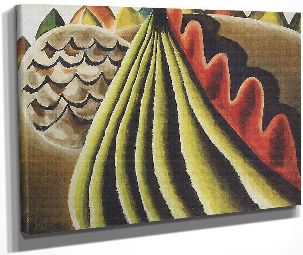 Fields Of Grain As Seen From Trian By Arthur Dove Fine Art Print