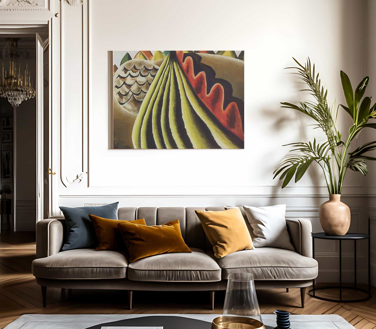 Fields Of Grain As Seen From Trian By Arthur Dove Fine Art Print