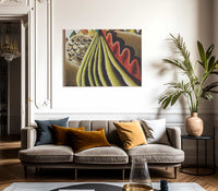 Fields Of Grain As Seen From Trian By Arthur Dove Fine Art Print