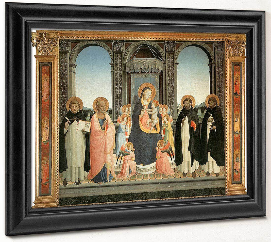 Fiesole Altarpiece 1425 By Fra Angelico Fine Art Print