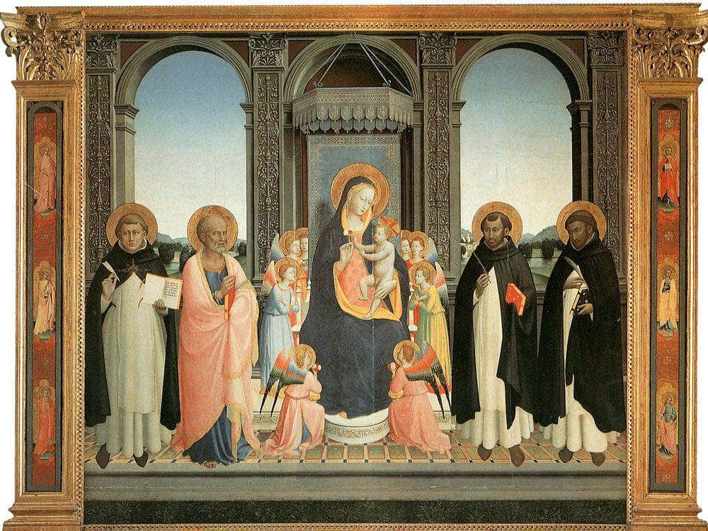Fiesole Altarpiece 1425 By Fra Angelico Fine Art Print