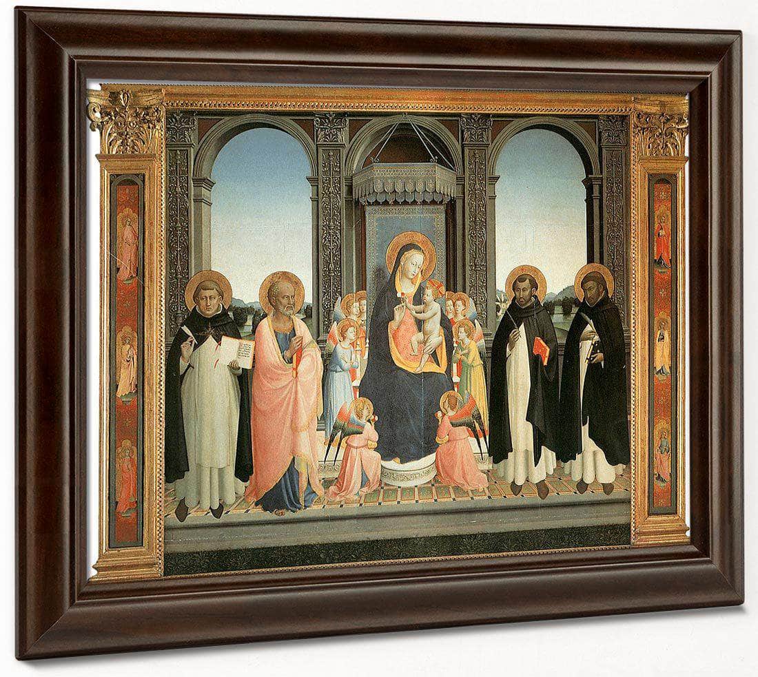 Fiesole Altarpiece 1425 By Fra Angelico Fine Art Print