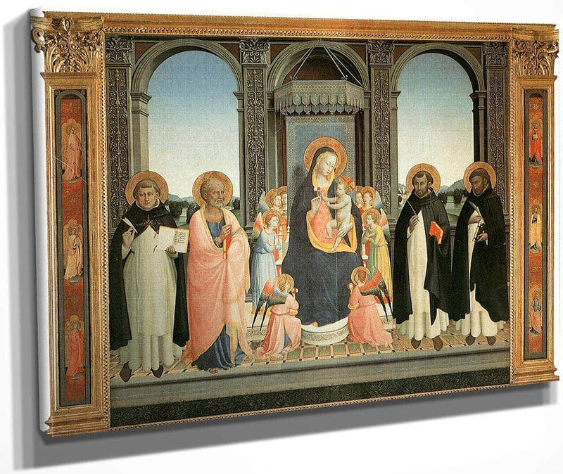 Fiesole Altarpiece 1425 By Fra Angelico Fine Art Print