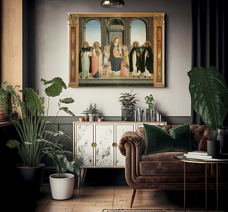 Fiesole Altarpiece 1425 By Fra Angelico Fine Art Print