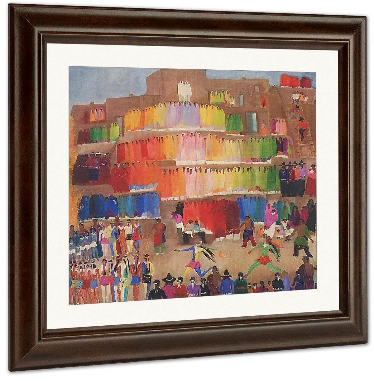 Fiesta Of The Foot Races By Dorothy Brett Fine Art Print