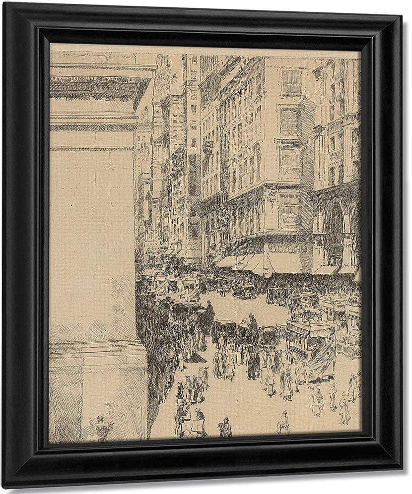 Fifth Avenue, Noon (Clayton & Cortissoz 77) By Childe Hassam Fine Art Print
