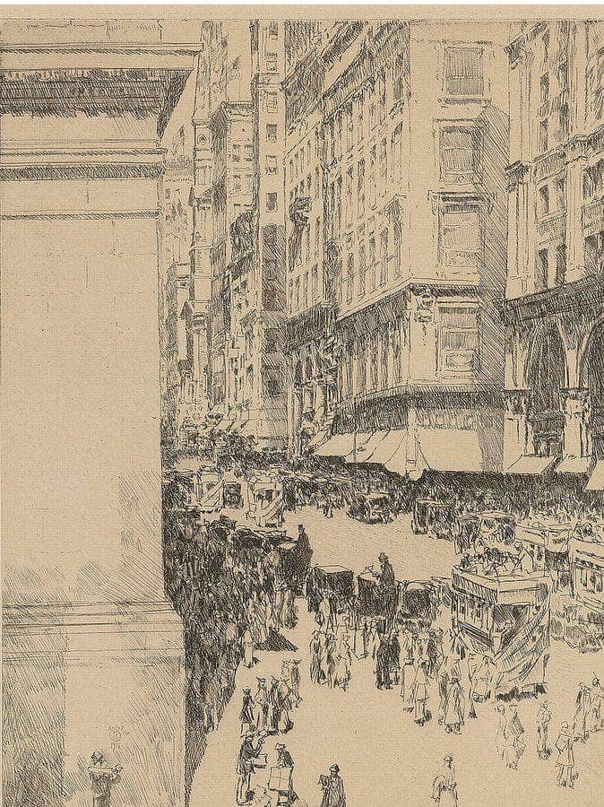 Fifth Avenue, Noon (Clayton & Cortissoz 77) By Childe Hassam Fine Art Print