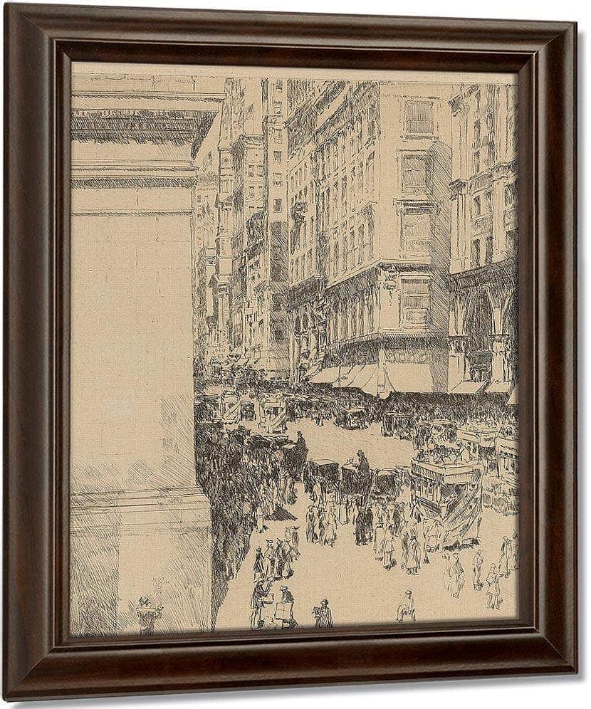 Fifth Avenue, Noon (Clayton & Cortissoz 77) By Childe Hassam Fine Art Print