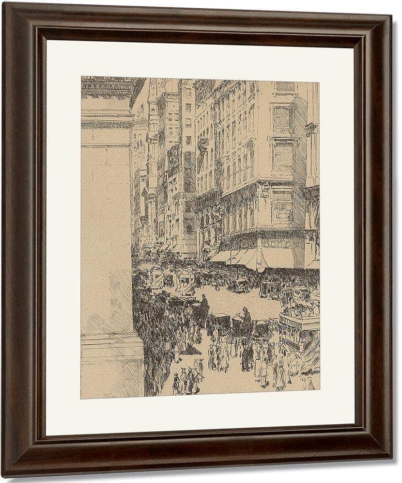 Fifth Avenue, Noon (Clayton & Cortissoz 77) By Childe Hassam Fine Art Print