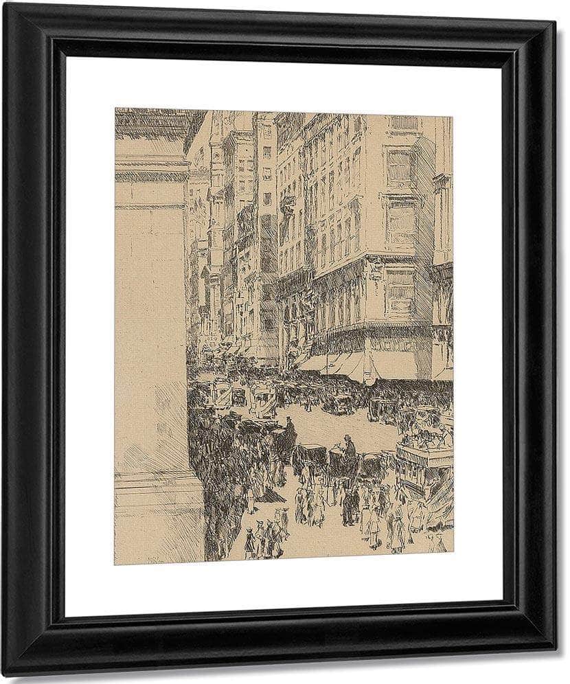Fifth Avenue, Noon (Clayton & Cortissoz 77) By Childe Hassam Fine Art Print