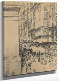Fifth Avenue, Noon (Clayton & Cortissoz 77) By Childe Hassam Fine Art Print