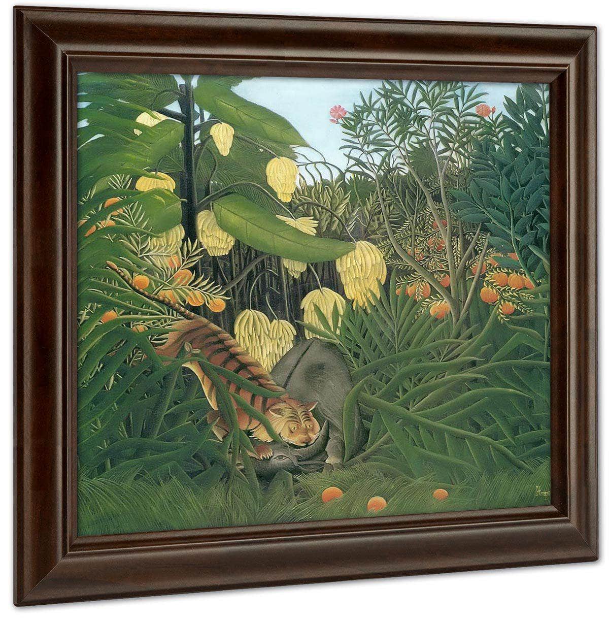 Fight Between A Tiger And A Buffalo 1908 By Henri Rousseau Fine Art Print