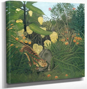 Fight Between A Tiger And A Buffalo 1908 By Henri Rousseau Fine Art Print