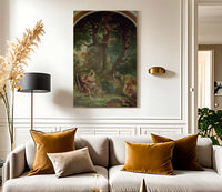 Fight Between Jacob And The Angel By Ferdinand Victor Eugene Delacroix Fine Art Print