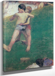 Fighting Children By Paul Gauguin Fine Art Print