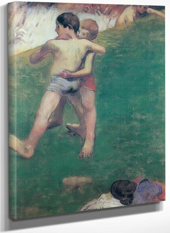 Fighting Children By Paul Gauguin Fine Art Print