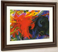 Fighting Forms By Franz Marc Fine Art Print