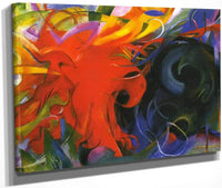 Fighting Forms By Franz Marc Fine Art Print