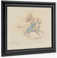 Fighting Indian By Charles Marion Russell Fine Art Print
