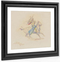 Fighting Indian By Charles Marion Russell Fine Art Print