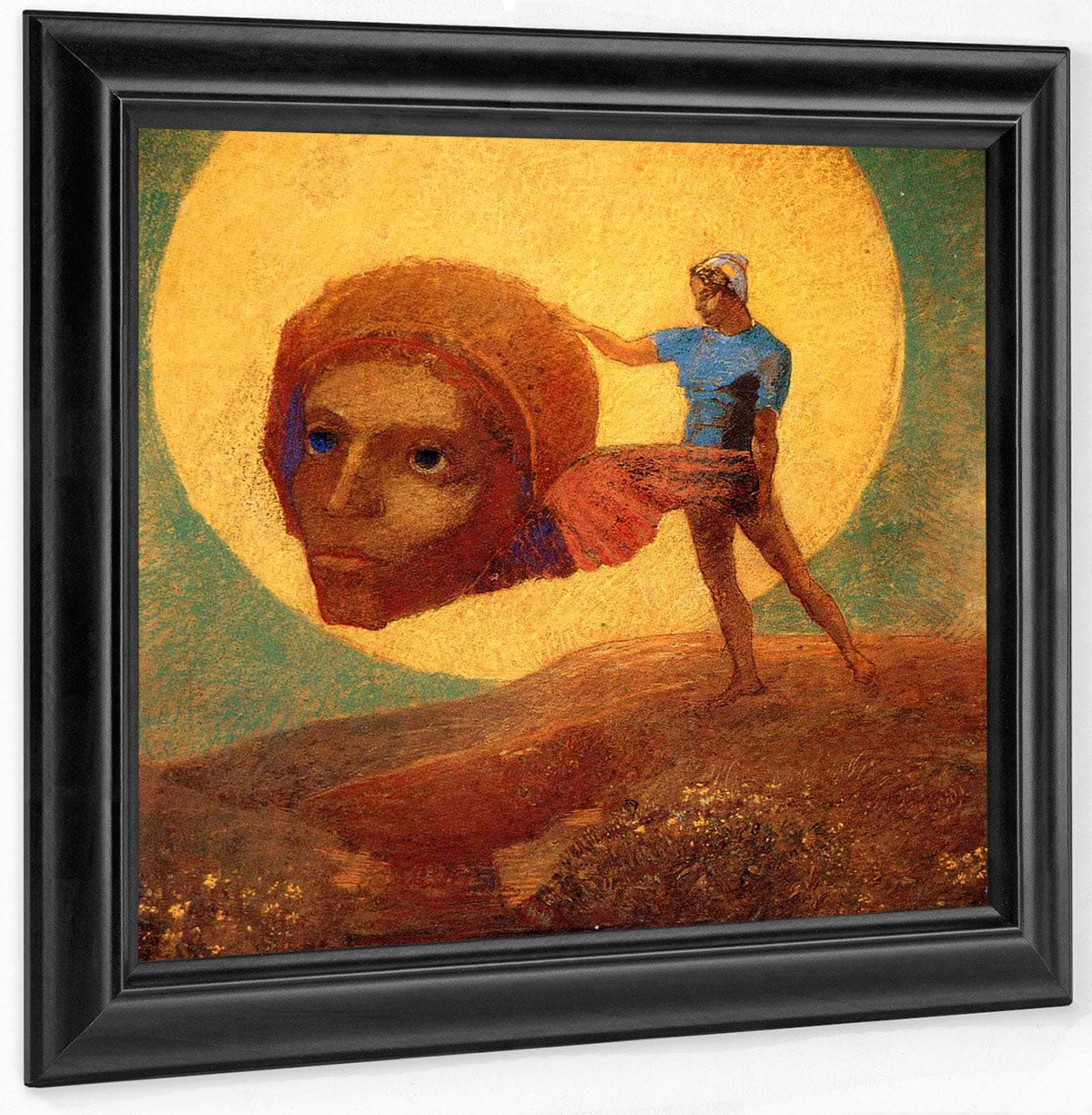 Figure 1876 Symbolism Pastel On Paper Rothschild Art Foundation Md By Odilon Redon Fine Art Print