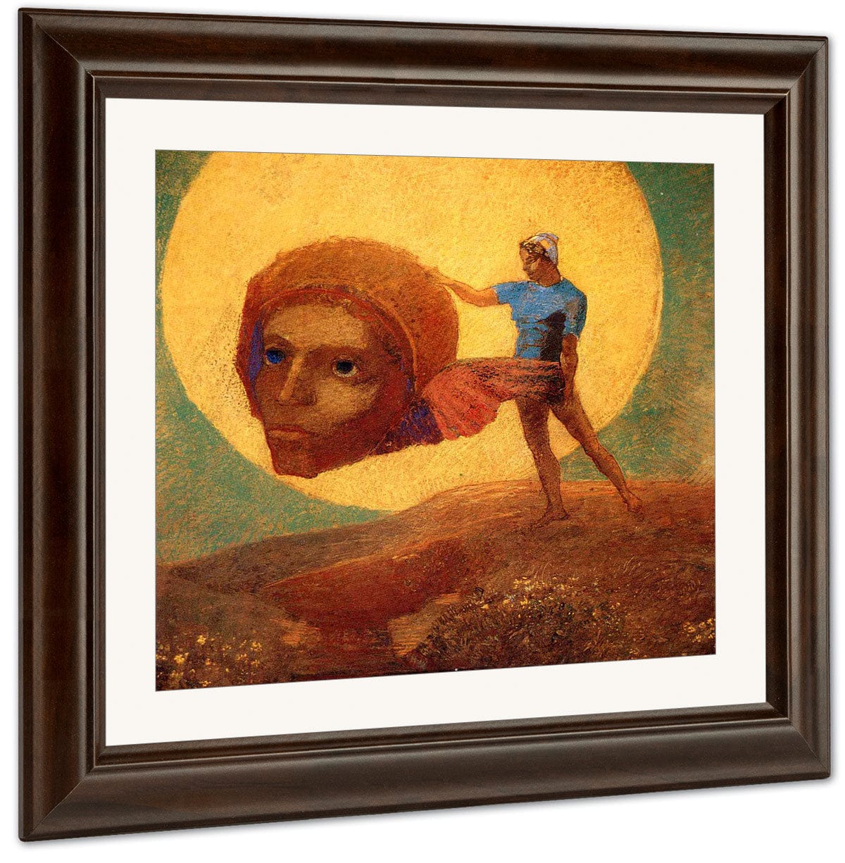 Figure 1876 Symbolism Pastel On Paper Rothschild Art Foundation Md By Odilon Redon Fine Art Print