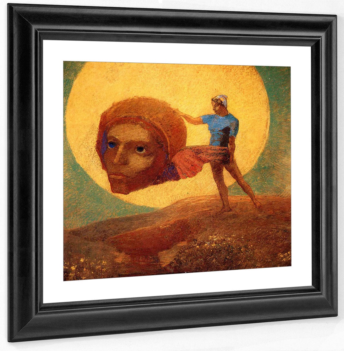 Figure 1876 Symbolism Pastel On Paper Rothschild Art Foundation Md By Odilon Redon Fine Art Print