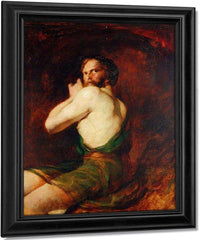 Figure Of A Seated Man By William Etty Fine Art Print