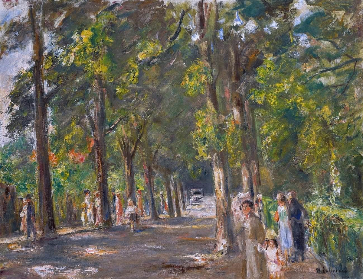 Figures Grosse Seestrasse Wannsee Painting Max Liebermann Canvas Art Fine Art Print