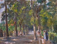 Figures Grosse Seestrasse Wannsee Painting Max Liebermann Canvas Art Fine Art Print