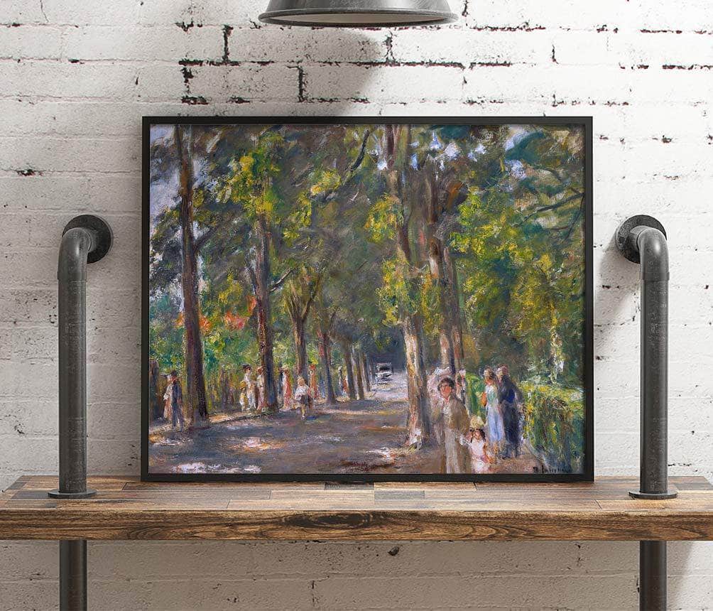 Figures Grosse Seestrasse Wannsee Painting Max Liebermann Canvas Art Fine Art Print