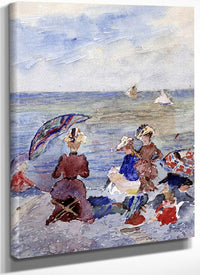 Figures On The Beach By Maurice Brazil Prendergast Fine Art Print