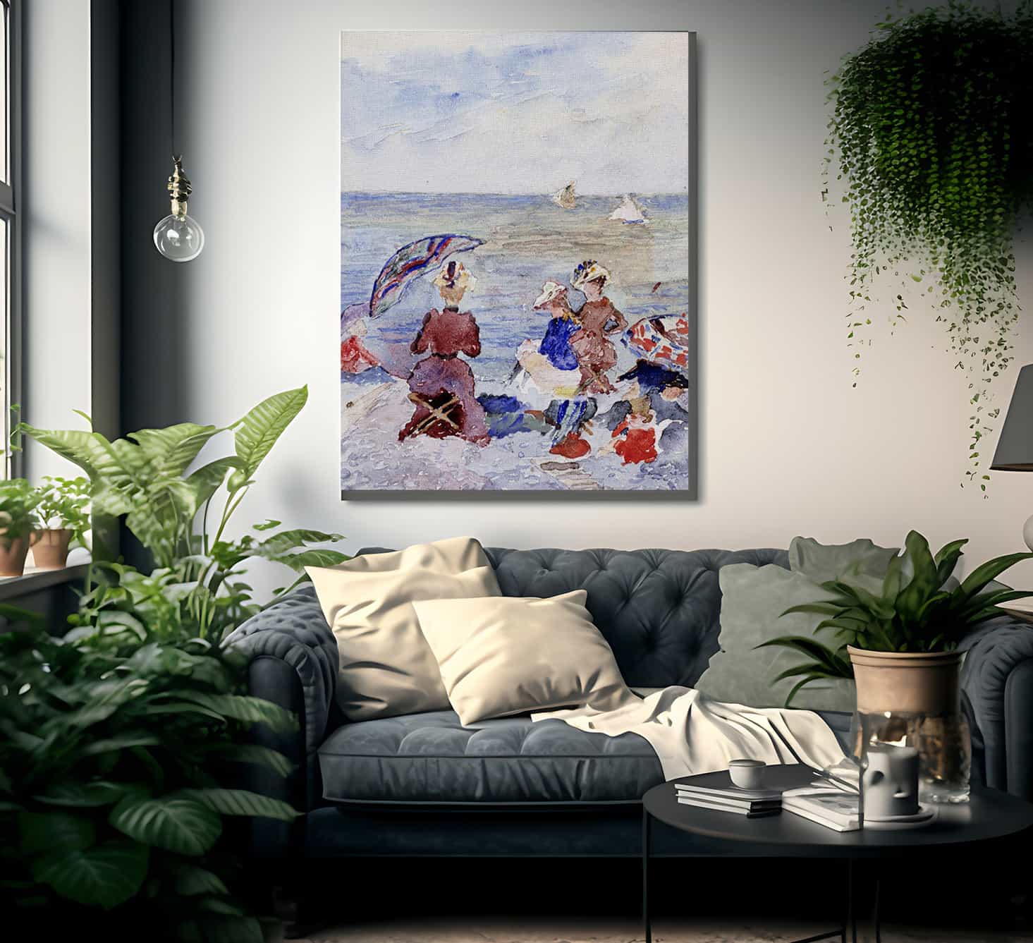 Figures On The Beach By Maurice Brazil Prendergast Fine Art Print